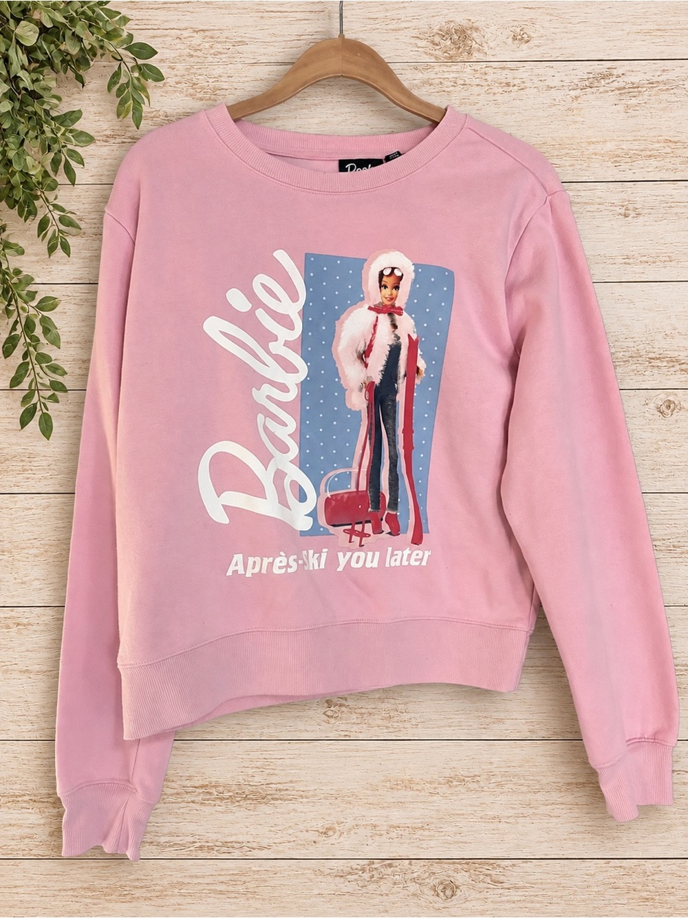 Barbie Après-Ski You Later Pink Graphic Sweatshirt